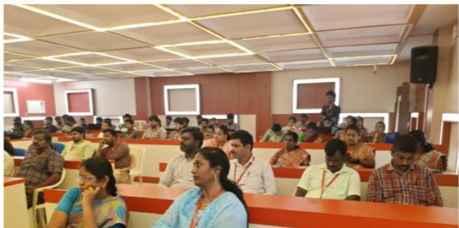 Faculty audience in seminar hall